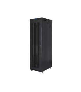 Lanberg Rack cabinet 19" free-standing 47U/800x1000 (flat pack) with mesh door, LCD FF01-8047-23BL Black
