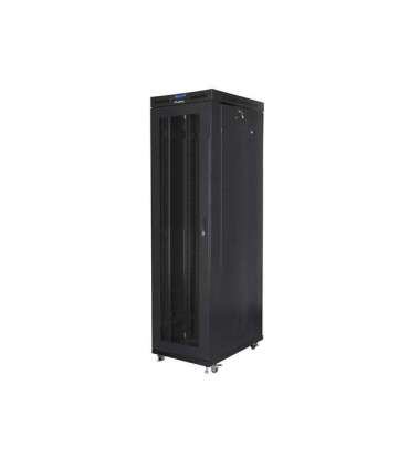 Lanberg Rack cabinet 19" free-standing 47U/800x1000 (flat pack) with mesh door, LCD FF01-8047-23BL Black