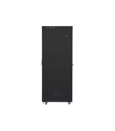 Lanberg Rack cabinet 19" free-standing 47U/800x1000 (flat pack) with mesh door, LCD FF01-8047-23BL Black