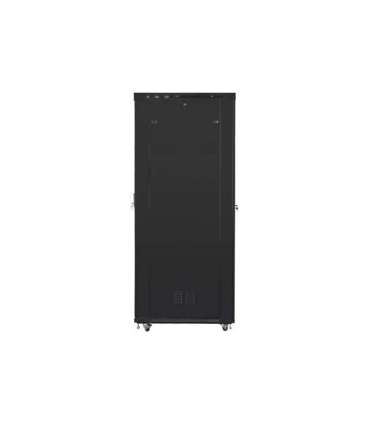 Lanberg Rack cabinet 19" free-standing 47U/800x1200 (flat pack) with glass door, LCD FF01-8247-12BL Black