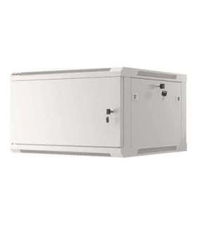 Lanberg Rack cabinet 19" wall-mount 12U/600x450 for self-assembly with metal door (flat pack) WF01-6412-00S Grey