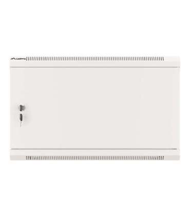 Lanberg Rack cabinet 19" wall-mount 12U/600x450 for self-assembly with metal door (flat pack) WF01-6412-00S Grey
