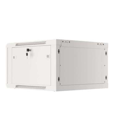 Lanberg Rack cabinet 19" wall-mount 12U/600x450 for self-assembly with metal door (flat pack) WF01-6412-00S Grey
