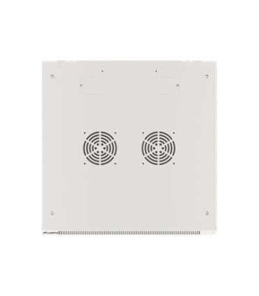 Lanberg Rack cabinet 19" wall-mount 12U/600x450 for self-assembly with metal door (flat pack) WF01-6412-00S Grey