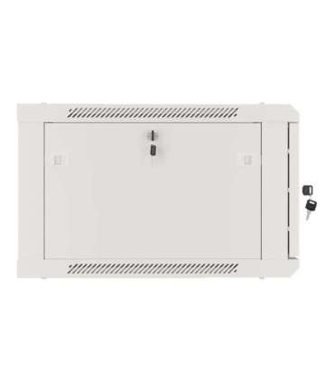 Lanberg Rack cabinet 19" wall-mount 12U/600x450 for self-assembly with metal door (flat pack) WF01-6412-00S Grey