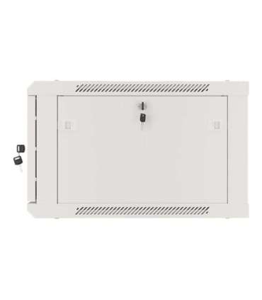 Lanberg Rack cabinet 19" wall-mount 12U/600x450 for self-assembly with metal door (flat pack) WF01-6412-00S Grey