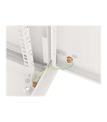 Lanberg Rack cabinet 19" wall-mount 12U/600x450 for self-assembly with metal door (flat pack) WF01-6412-00S Grey