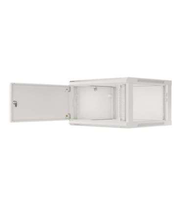 Lanberg Rack cabinet 19" wall-mount 12U/600x450 for self-assembly with metal door (flat pack) WF01-6412-00S Grey