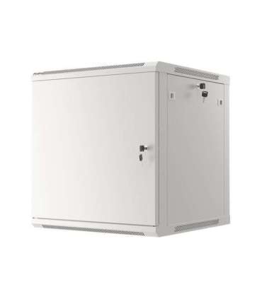Lanberg Rack cabinet 19" wall-mount 12U/600x600 for self-assembly with metal door (flat pack) WF01-6612-00S Grey