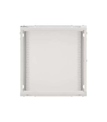 Lanberg Rack cabinet 19" wall-mount 12U/600x600 for self-assembly with metal door (flat pack) WF01-6612-00S Grey