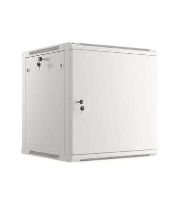 Lanberg Rack cabinet 19" wall-mount 12U/600x600 for self-assembly with metal door (flat pack) WF01-6612-00S Grey