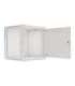 Lanberg Rack cabinet 19" wall-mount 12U/600x600 for self-assembly with metal door (flat pack) WF01-6612-00S Grey