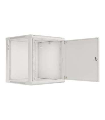 Lanberg Rack cabinet 19" wall-mount 12U/600x600 for self-assembly with metal door (flat pack) WF01-6612-00S Grey