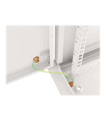 Lanberg Rack cabinet 19" wall-mount 12U/600x600 for self-assembly with metal door (flat pack) WF01-6612-00S Grey