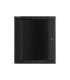 Lanberg Rack cabinet 19" wall-mount 15U/600x600 (flat pack) with glass door WF01-6615-10B Black