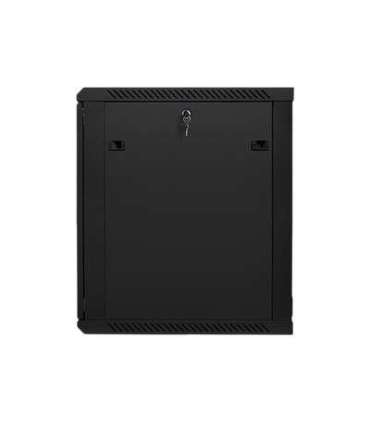 Lanberg Rack cabinet 19" wall-mount 15U/600x600 (flat pack) with glass door WF01-6615-10B Black