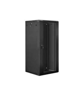 Lanberg Rack cabinet 19" wall-mount 27U/600x600 (flat pack) WF01-6627-10B Black