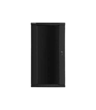Lanberg Rack cabinet 19" wall-mount 27U/600x600 (flat pack) WF01-6627-10B Black