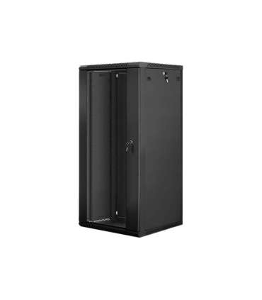Lanberg Rack cabinet 19" wall-mount 27U/600x600 (flat pack) WF01-6627-10B Black