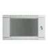 Lanberg Rack cabinet 19" wall-mount 6U/600x450 (flat pack) with glass door WF01-6406-10S Grey