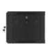 Lanberg Rack cabinet 19" wall-mount 6U/600x450 for self-assembly with metal door (flat pack) WF01-6406-00B Black