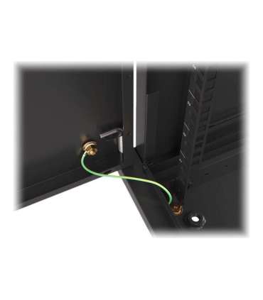 Lanberg Rack cabinet 19" wall-mount 6U/600x450 for self-assembly with metal door (flat pack) WF01-6406-00B Black