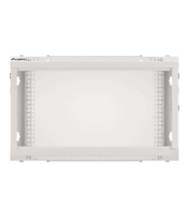 Lanberg Rack cabinet 19" wall-mount 6U/600x450 for self-assembly with metal door (flat pack) WF01-6406-00S Grey