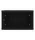 Lanberg Rack cabinet 19" wall-mount 6U/600x450 with perforated door (flat pack) WF01-6406-23B Black