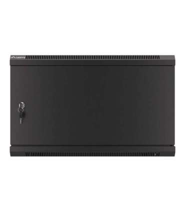 Lanberg Rack cabinet 19" wall-mount 6U/600x600 for self-assembly with metal door (flat pack) WF01-6606-00B Black