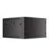 Lanberg Rack cabinet 19" wall-mount 6U/600x600 for self-assembly with metal door (flat pack) WF01-6606-00B Black
