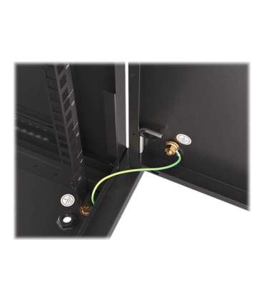 Lanberg Rack cabinet 19" wall-mount 6U/600x600 for self-assembly with metal door (flat pack) WF01-6606-00B Black