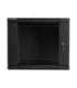 Lanberg Rack cabinet 19" wall-mount 9U/600x450 (flat pack) WF01-6409-10B Black