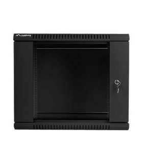 Lanberg Rack cabinet 19" wall-mount 9U/600x450 (flat pack) WF01-6409-10B Black