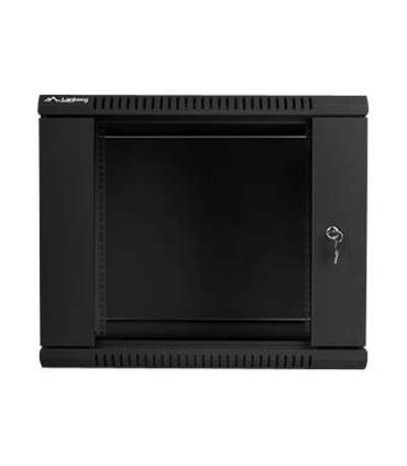 Lanberg Rack cabinet 19" wall-mount 9U/600x450 (flat pack) WF01-6409-10B Black