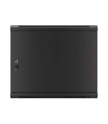 Lanberg Rack cabinet 19" wall-mount 9U/600x450 for self-assembly with metal door (flat pack) WF01-6409-00B Black