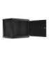 Lanberg Rack cabinet 19" wall-mount 9U/600x450 for self-assembly with metal door (flat pack) WF01-6409-00B Black
