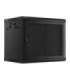 Lanberg Rack cabinet 19" wall-mount 9U/600x450 with perforated door (flat pack) WF01-6409-23B Black