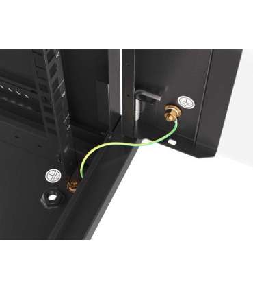 Lanberg Rack cabinet 19" wall-mount 9U/600x600 (flat pack) V2 WF01-6609-10B Black