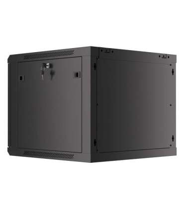 Lanberg Rack cabinet 19" wall-mount 9U/600x600 (flat pack) V2 WF01-6609-10B Black