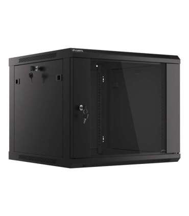 Lanberg Rack cabinet 19" wall-mount 9U/600x600 (flat pack) V2 WF01-6609-10B Black
