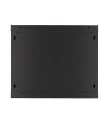 Lanberg Rack cabinet 19" wall-mount 9U/600x600 (flat pack) for self-assembly with metal door WF01-6609-00B Black