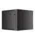 Lanberg Rack cabinet 19" wall-mount 9U/600x600 (flat pack) for self-assembly with metal door WF01-6609-00B Black
