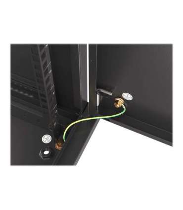 Lanberg Rack cabinet 19" wall-mount 9U/600x600 (flat pack) for self-assembly with metal door WF01-6609-00B Black