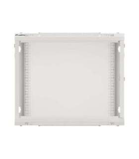 Lanberg Rack cabinet 19" wall-mount 9U/600x600 (flat pack) for self-assembly with metal door WF01-6609-00S Grey