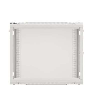 Lanberg Rack cabinet 19" wall-mount 9U/600x600 (flat pack) for self-assembly with metal door WF01-6609-00S Grey