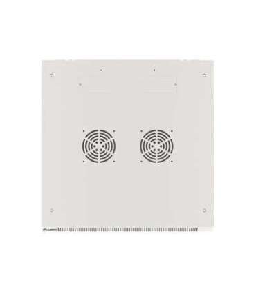 Lanberg Rack cabinet 19" wall-mount 9U/600x600 (flat pack) for self-assembly with metal door WF01-6609-00S Grey