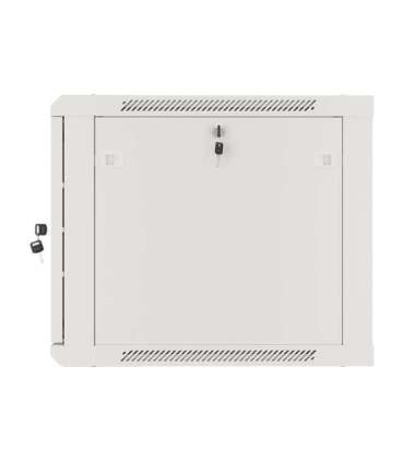Lanberg Rack cabinet 19" wall-mount 9U/600x600 (flat pack) for self-assembly with metal door WF01-6609-00S Grey