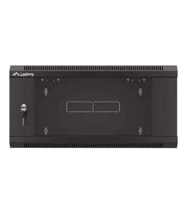 Lanberg Rack cabinet 19" wall-mounted 4U 600 fast assembly (flat pack) WFFA-5604-10B Black