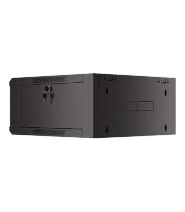 Lanberg Rack cabinet 19" wall-mounted 4U 600 fast assembly (flat pack) WFFA-5604-10B Black
