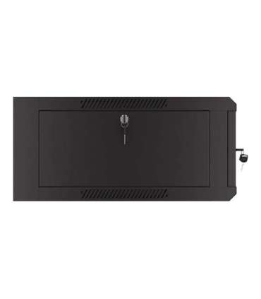 Lanberg Rack cabinet 19" wall-mounted 4U 600 fast assembly (flat pack) WFFA-5604-10B Black